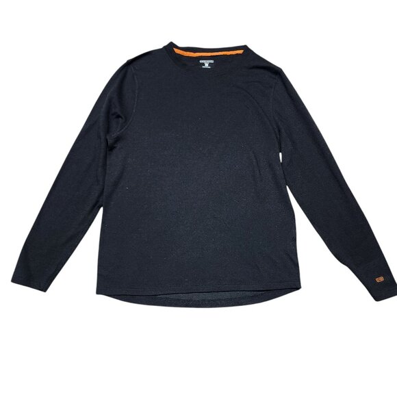Omni-Wool Mens Black Long Sleeve Shirt‎ L/G Thermal Base Layer - Picture 1 of 7